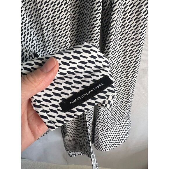 BOSSHugo Boss Slim Fit Long Sleeve Button Front Geo Print Men's Shirt Size 18/46 - Picture 6 of 11